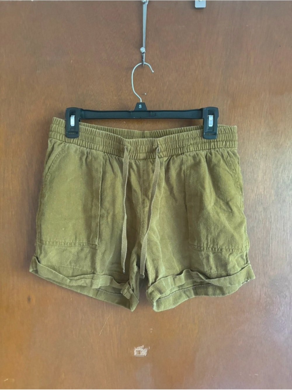 Old Navy Olive Green Drawstring Athletic Shorts